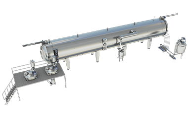 Vacuum belt dryer