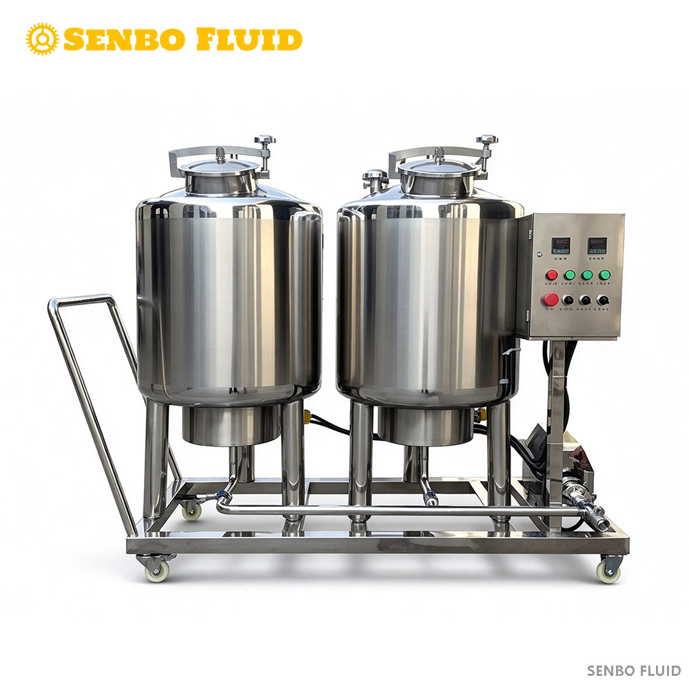 Small Stainless Steel Mobile CIP Trolley SUS304 SUS316L Clean-in-Place System