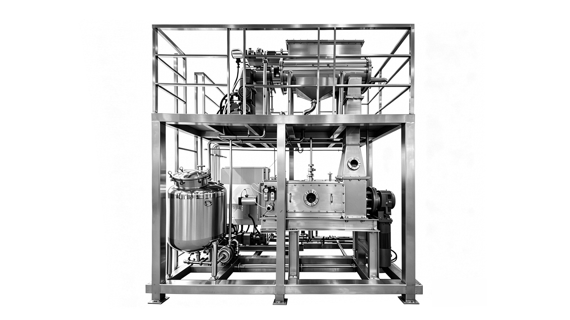 Multistage Plug Flow Countercurrent Extraction Reactor Unit Machine Equipment 